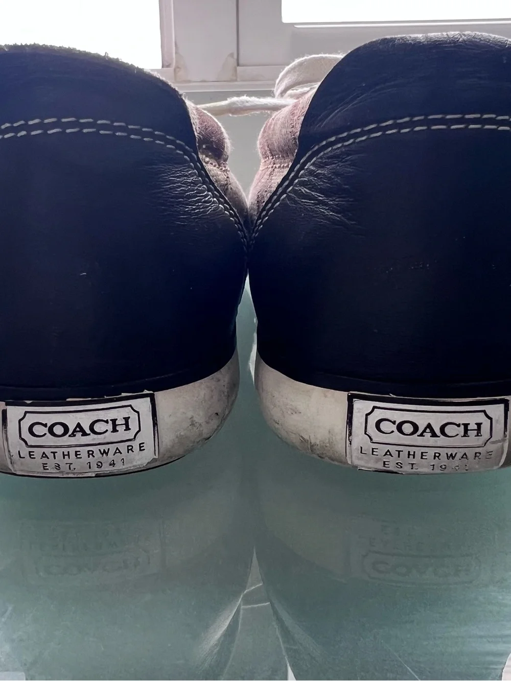 Coach Brown Signature Monogram Low-Top Sneakers with White Accents